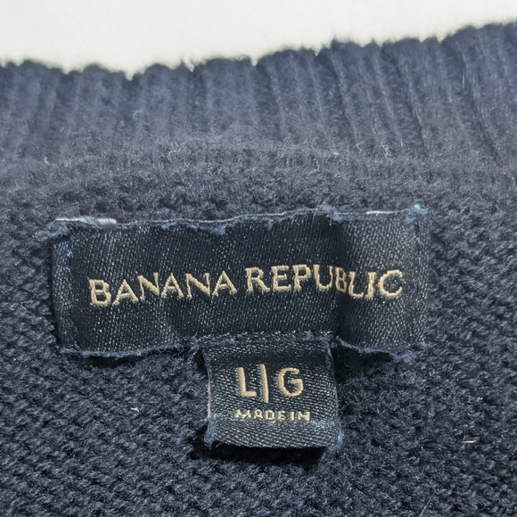 Banana Republic Women's Blue Cable Knit Sweater - Picture 5 of 5